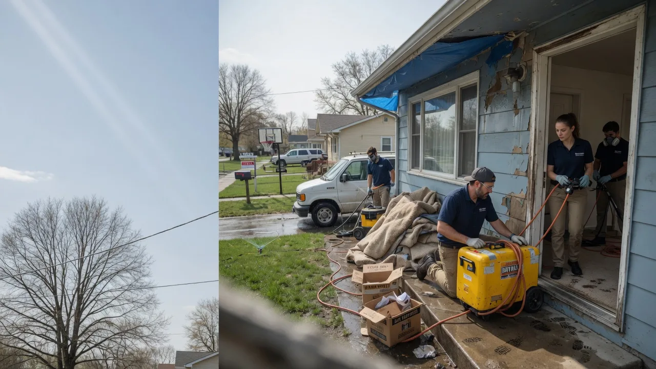 Basement Flood Cleanup in Somerville, OH near me